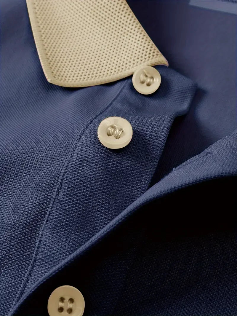Shirt with Round Neck and Solid Color, Polyester