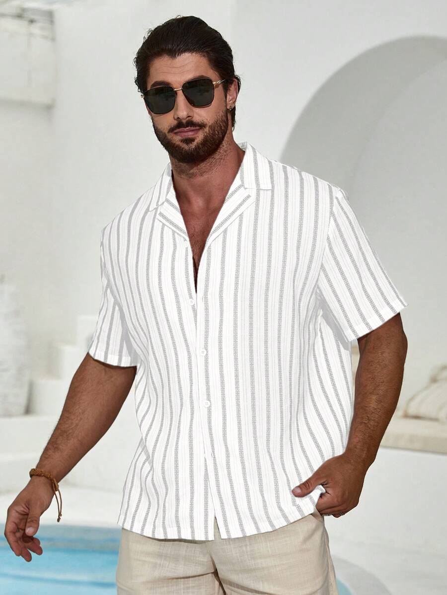 Striped Short Sleeve Shirt