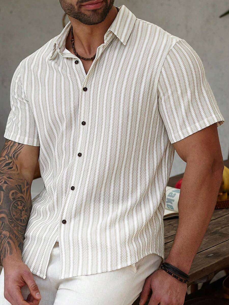 Striped Short Sleeve Shirt