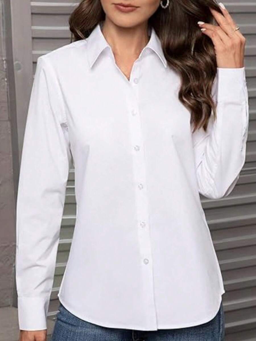 Button Down Shirts Classic Fit Dress Shirt