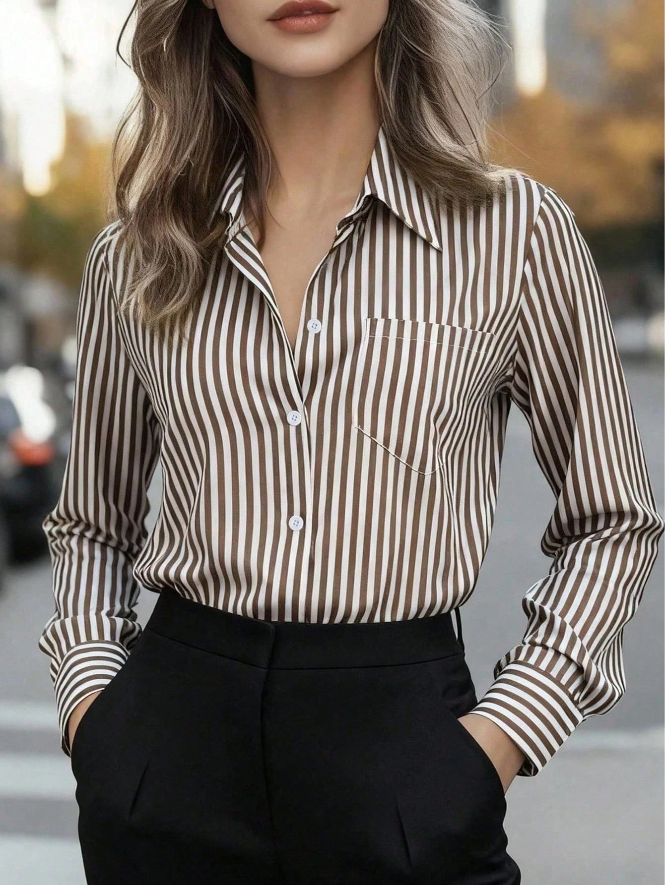 Casual Basic Striped Point