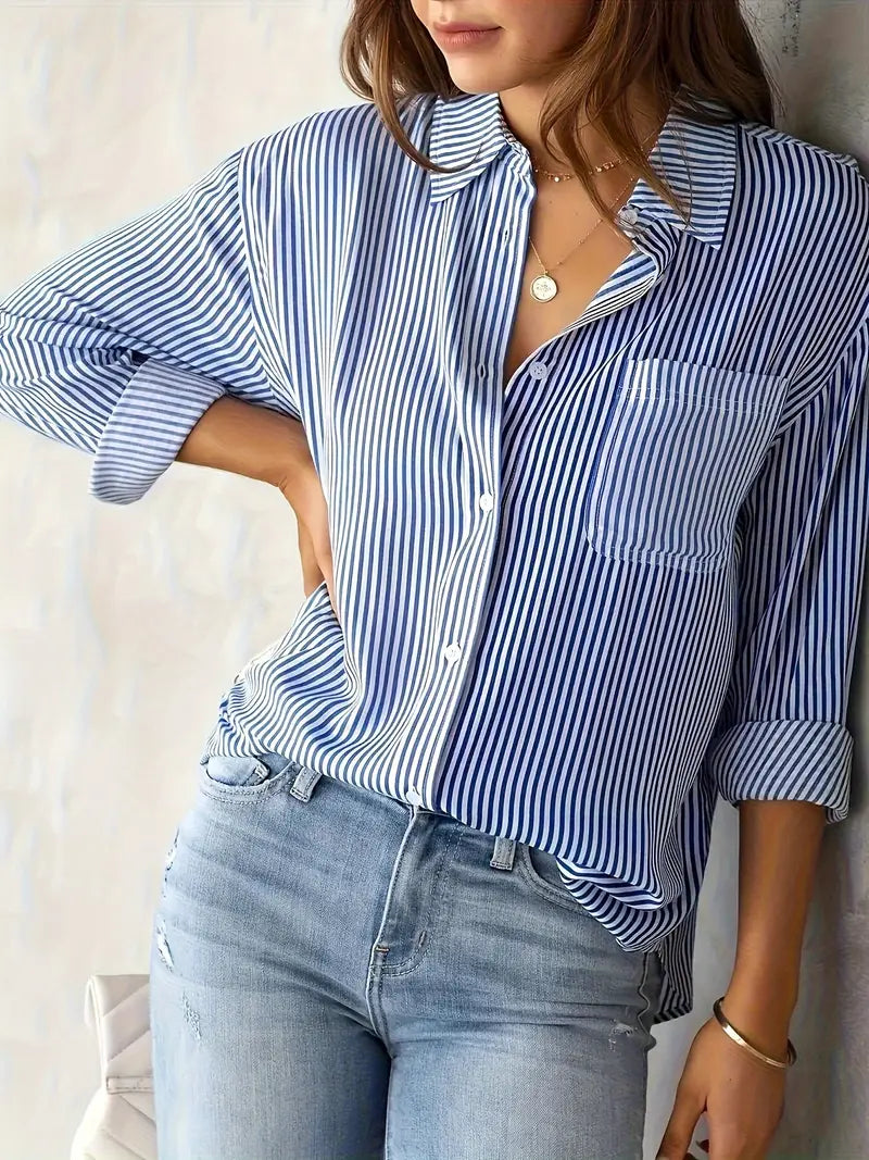 Long Sleeve Striped Shirt