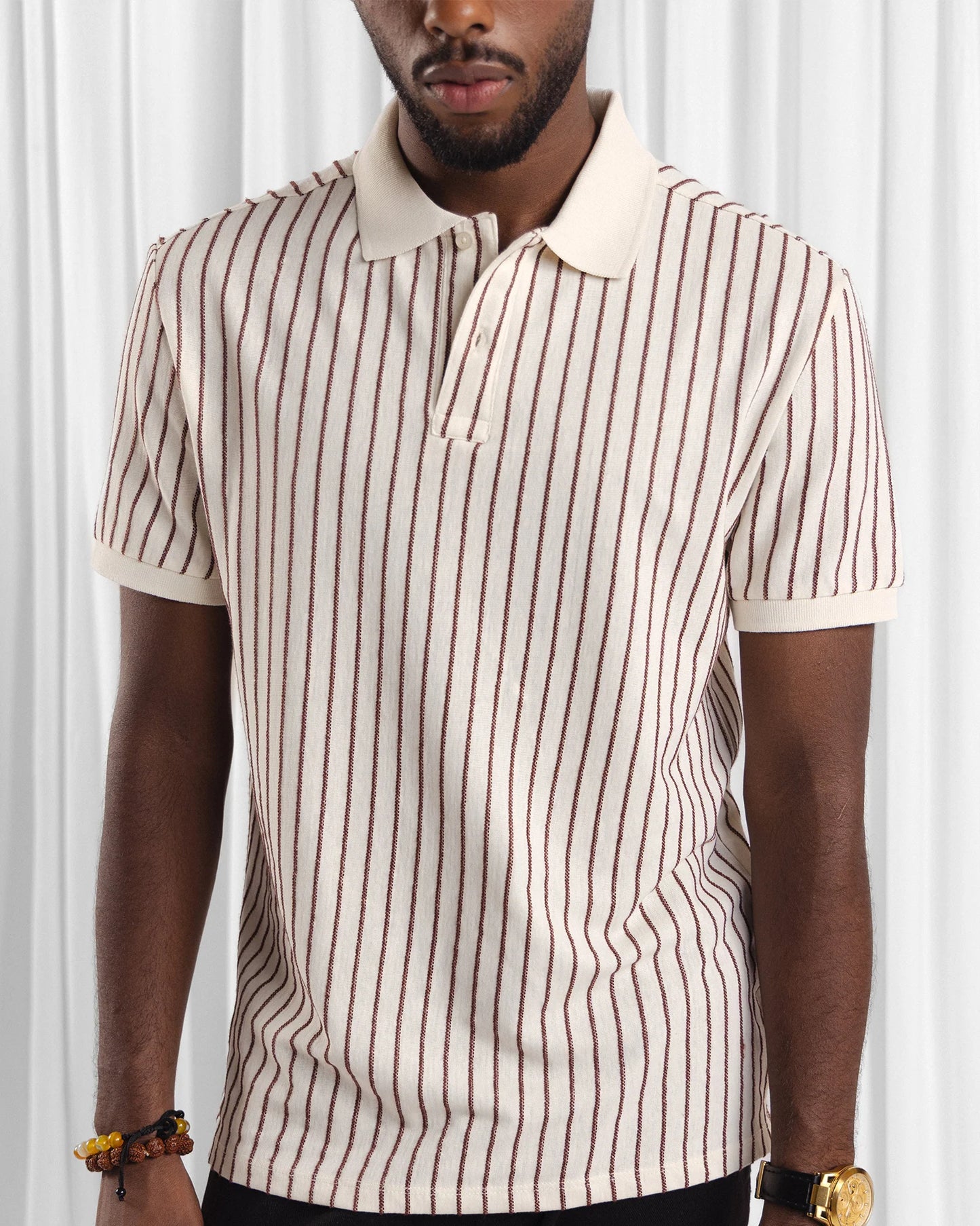 Men Zipper Polo
