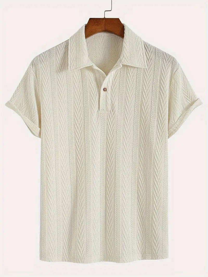 Ribbed And Knit Short Sleeve