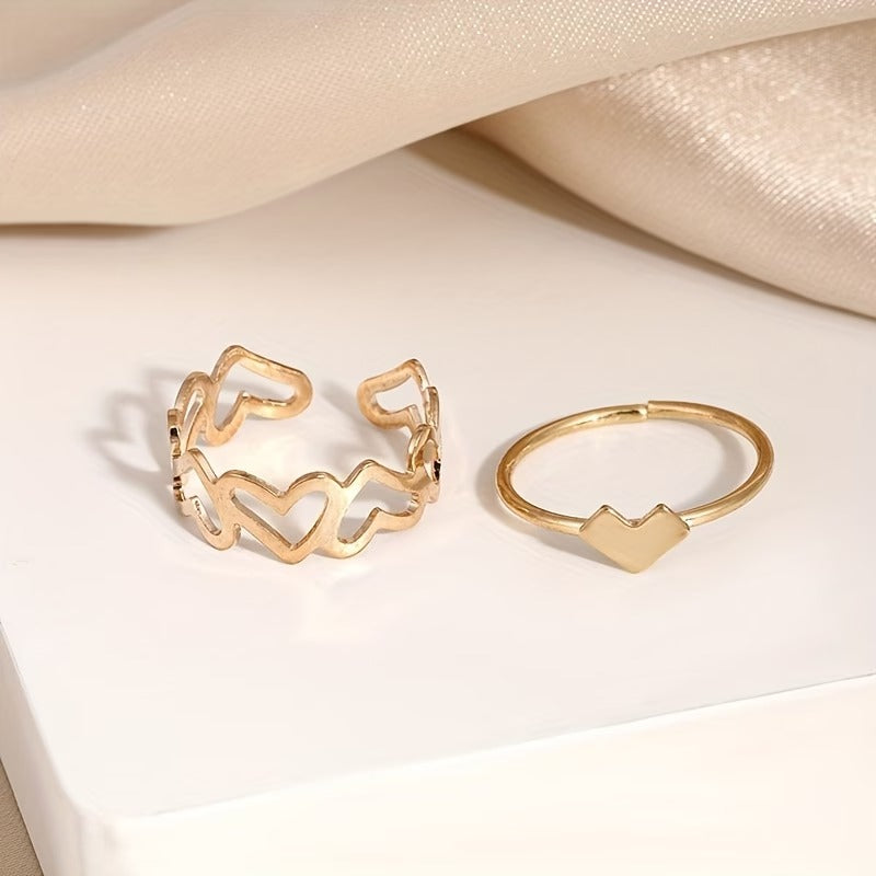 A Pair of Cool Style Hollow Heart