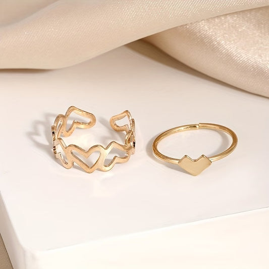 A Pair of Cool Style Hollow Heart