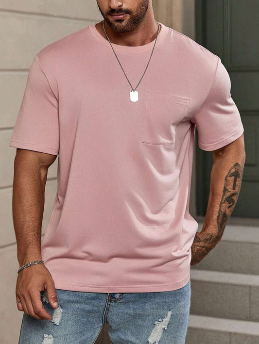 Crew Neck Short Sleeve Basic Tee