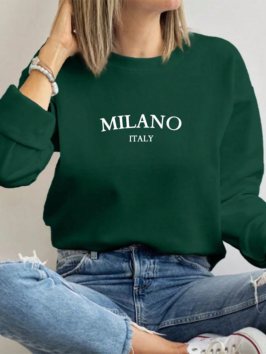 Round Neck Loose Long Sleeve
