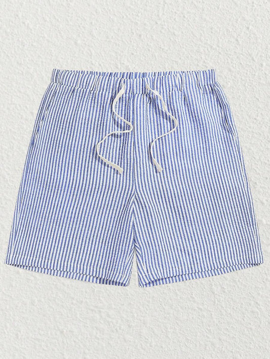 Waist Casual Striped Summer Shorts