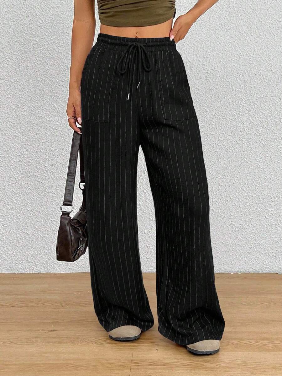 Waist Wide Leg Pants