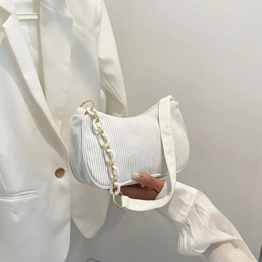 Corduroy Shoulder Bag