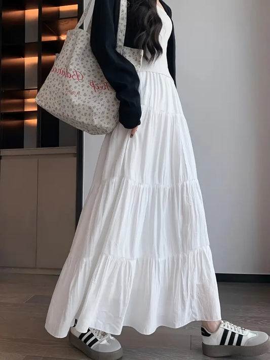 High Waisted Cotton Skirt