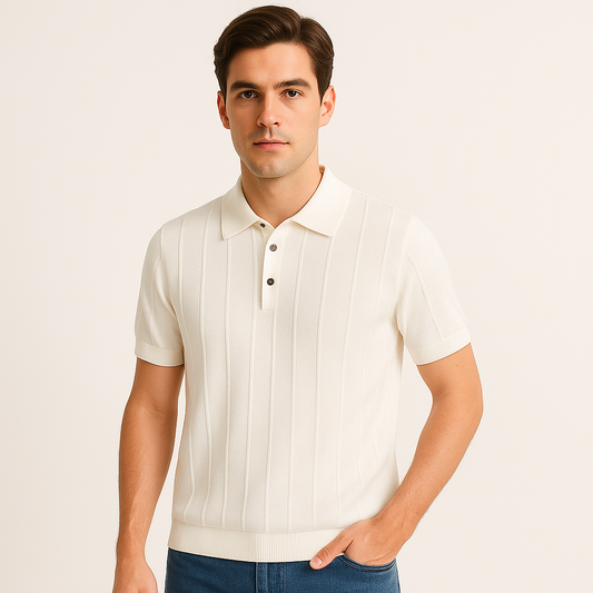 lightweight knit short-sleeve