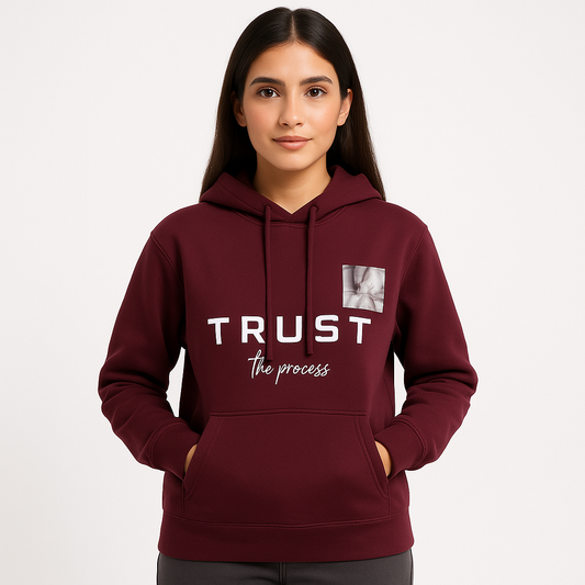 Fleece Hoodie- Maroon