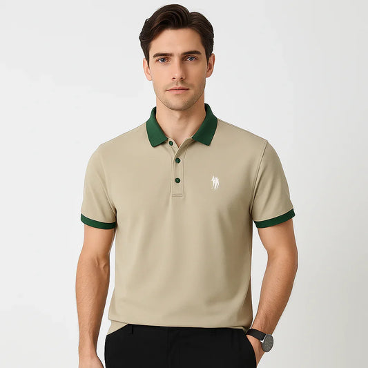 Shirt with Round Neck and Solid Color, Polyester