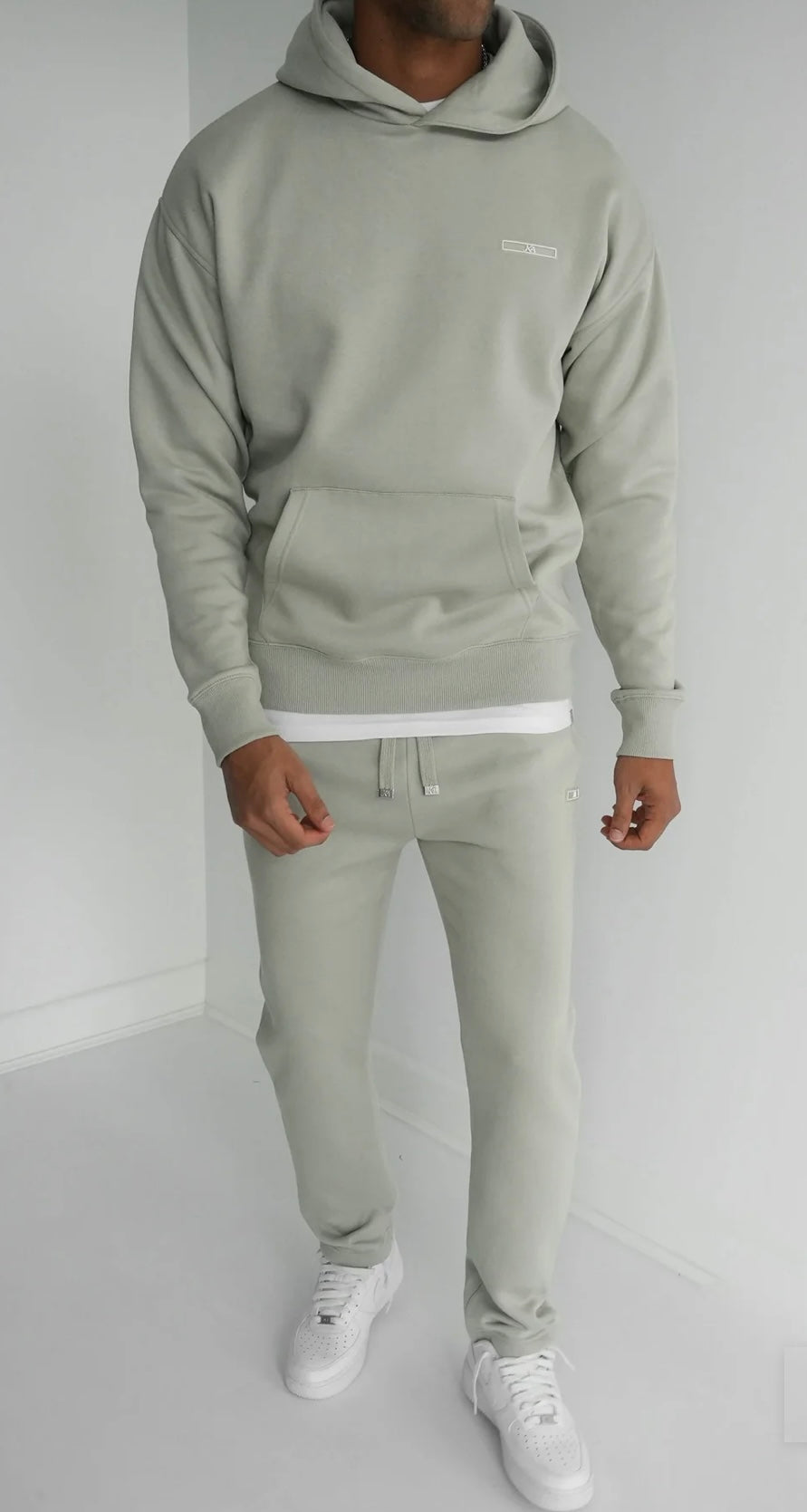 Day To Day Straight Leg Full Tracksuit - Pale Green Jay MX