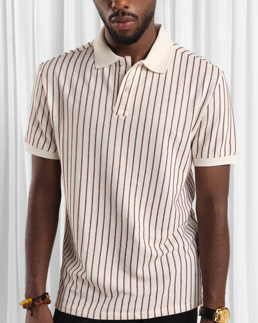 Men Zipper Polo