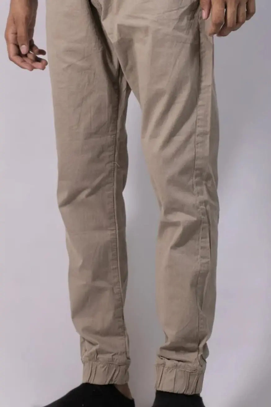 cotton streched cargo jogger -Camel Jay MX