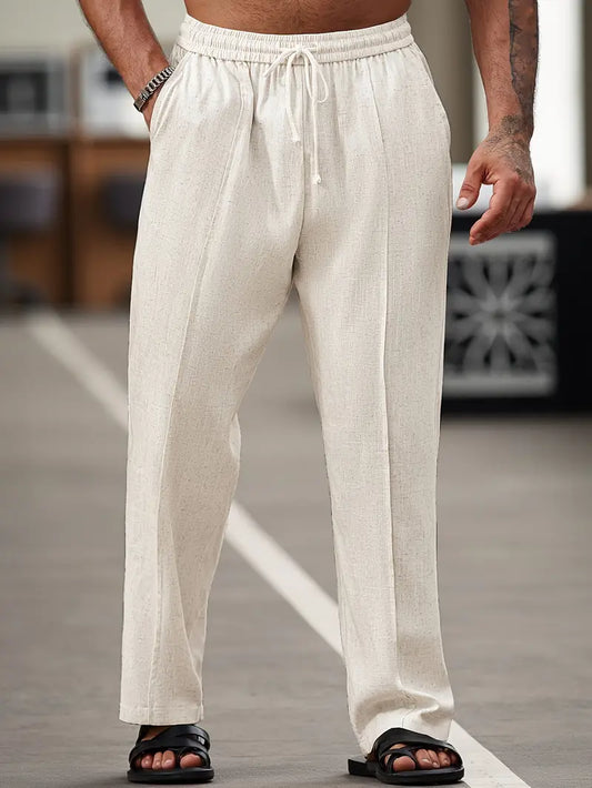 Casual Cotton-Linen Pants