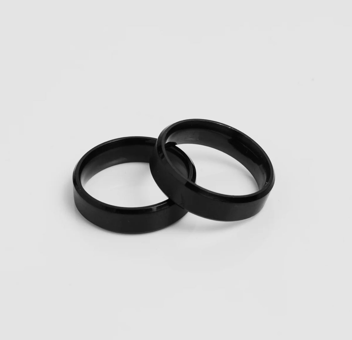 Simple Black Band Ring Jay MX