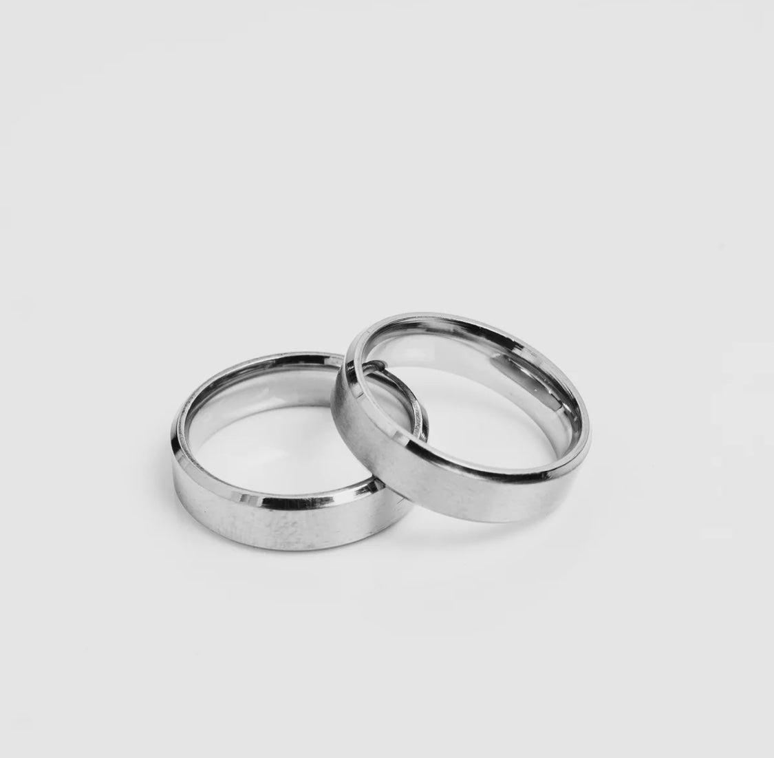 Simple Silver Band Ring Jay MX