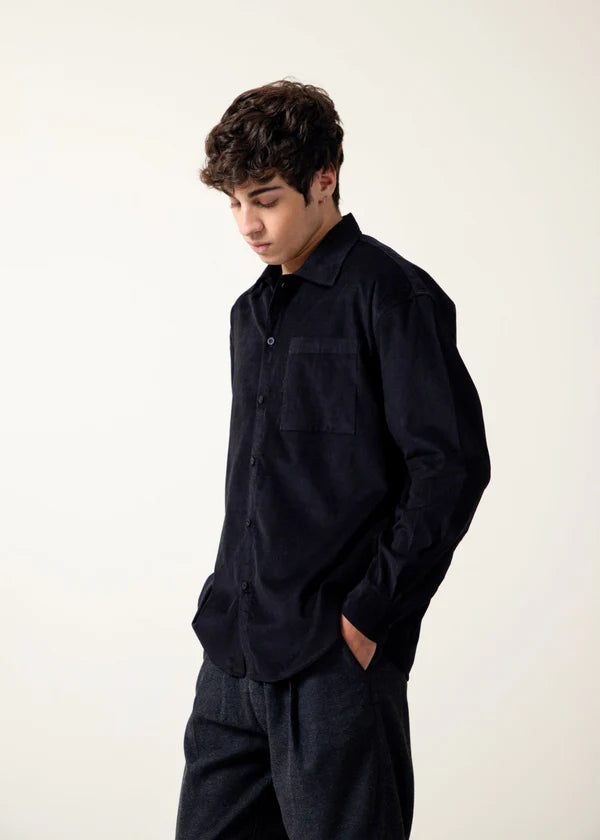 Regular fit corduroy shirt
