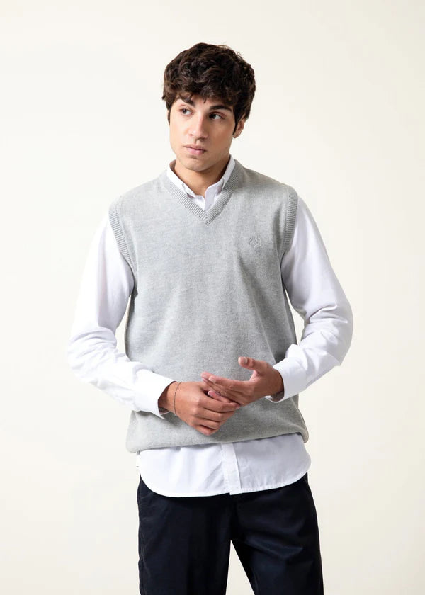 Sleeveless V-Neck Sweater