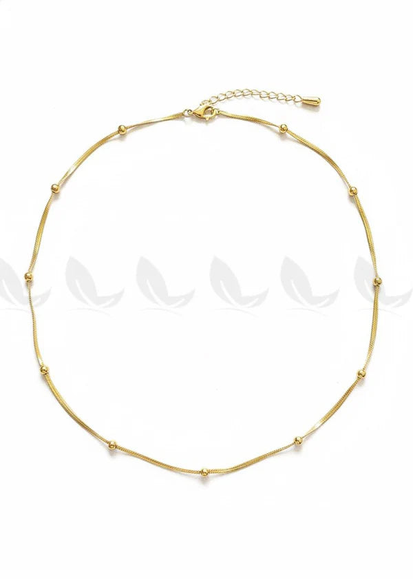 Minimalist Golden Satellite Chain