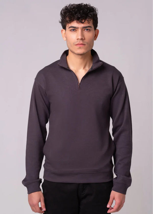 Half Zipper Mock Neck Shirt